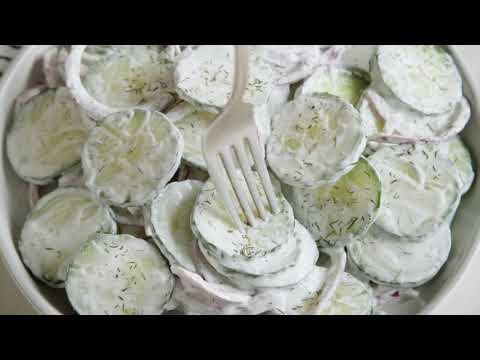 Creamy Cucumber Salad Recipe