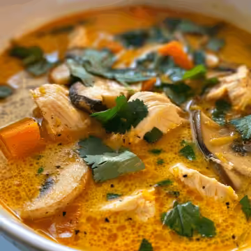 Anti Inflammatory Turmeric Chicken Soup taken with iphone 15 pro max --iw 2 --ar 4:5 --v 6.0 --raw