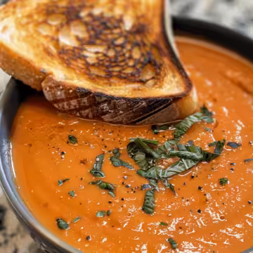 Best Pumpkin Tomato Soup with Grilled Cheese taken with iphone 15 pro max --iw 2 --ar 4:5 --v 6.0 --raw