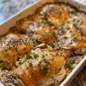 Chicken Amandine Casserole with Wild Rice taken with iphone 15 pro max --iw 2 --ar 4:5 --v 6.0 --raw