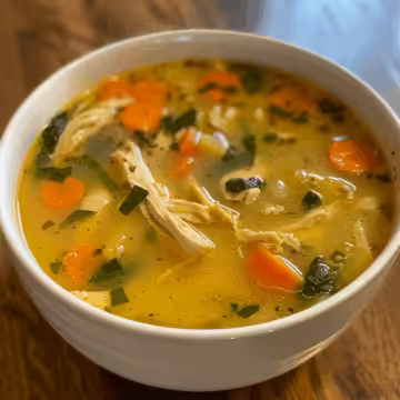 Cold Buster Chicken Soup taken with iphone 15 pro max --iw 2 --ar 4:5 --v 6.0 --raw