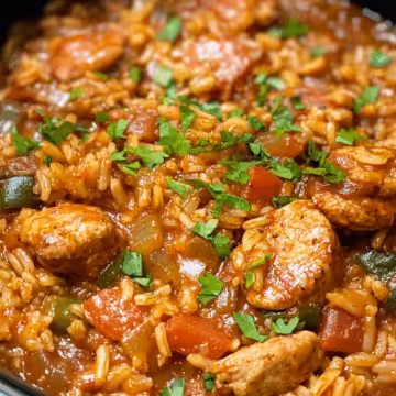 Colleen's Slow Cooker Jambalaya taken with iphone 15 pro max --iw 2 --ar 4:5 --v 6.1 --raw
