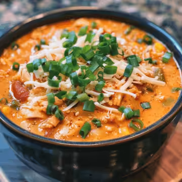 Creamy Gochujang White Chicken Chili taken with iphone 15 pro max --iw 2 --ar 4:5 --v 6.0 --raw