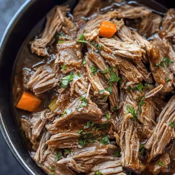 Crock Pot Shredded Beef taken with iphone 15 pro max --iw 2 --ar 4:5 --v 6.1 --raw