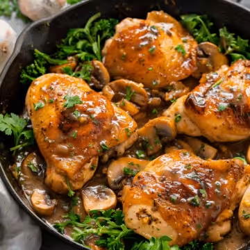 Easy Skillet Chicken Recipe + Garlic Butter Sauce Cooking Classy taken with iphone 15 pro max --iw 2 --ar 4:5 --v 6.0 --raw