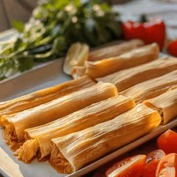 Healthy Chicken Tamales taken with iphone 15 pro max --iw 2 --ar 4:5 --v 6.0 --raw