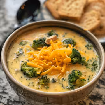 Instant Pot Broccoli Cheddar Soup taken with iphone 15 pro max --iw 2 --ar 4:5 --v 6.0 --raw