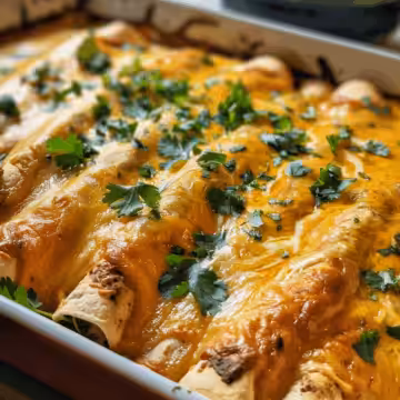 Jalapeño Cream Cheese Chicken Enchiladas taken with iphone 15 pro max --iw 2 --ar 4:5 --v 6.0 --raw