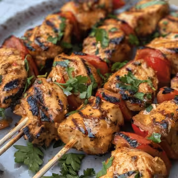 Marinated Chicken Breast Skewers recipe taken with iphone 15 pro max --iw 2 --ar 4:5 --v 6.0 --raw