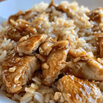 Saucy Garlic Chicken Rice taken with iphone 15 pro max --iw 2 --ar 4:5 --v 6.0 --raw