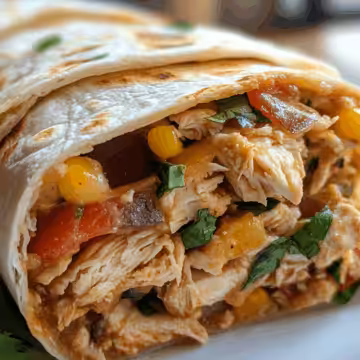 Slow Cooker Chicken Burritos taken with iphone 15 pro max --iw 2 --ar 4:5 --v 6.1 --raw