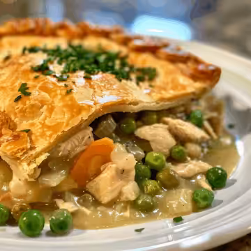 Slow-Cooker Chicken Pot Pie taken with iphone 15 pro max --iw 2 --ar 4:5 --v 6.0 --raw