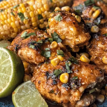 Slow Cooker Street Corn Chicken taken with iphone 15 pro max --iw 2 --ar 4:5 --v 6.1 --raw