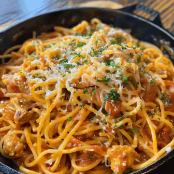 Texas Chicken Spaghetti taken with iphone 15 pro max --iw 2 --ar 4:5 --v 6.0 --raw