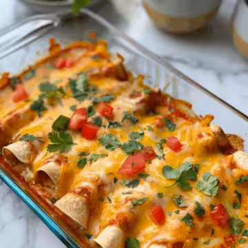 The Best Healthy Chicken Enchiladas taken with iphone 15 pro max --iw 2 --ar 4:5 --v 6.0 --raw