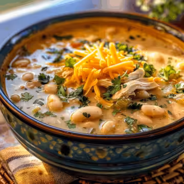 White Chicken Chili (Best Ever!) taken with iphone 15 pro max --iw 2 --ar 4:5 --v 6.0 --raw