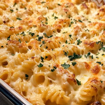 Cajun Cream Cheese Chicken Pasta Bake Recipe taken with iphone 15 pro max --iw 2 --ar 4:5 --v 6.1 --raw