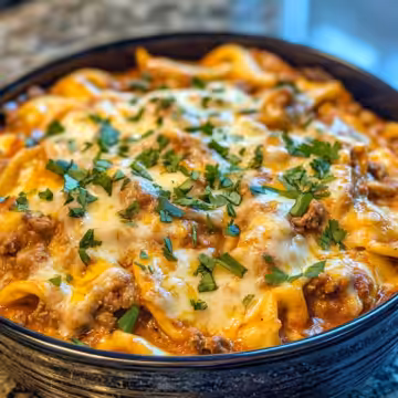 Cheesy Beef Enchilada Tortellini taken with iphone 15 pro max --iw 2 --ar 4:5 --v 6.1 --raw