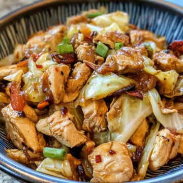 Chicken Cabbage Stir Fry taken with iphone 15 pro max --iw 2 --ar 4:5 --v 6.1 --raw