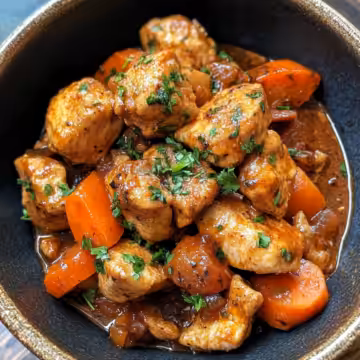Chicken Chasseur taken with iphone 15 pro max --iw 2 --ar 4:5 --v 6.1 --raw