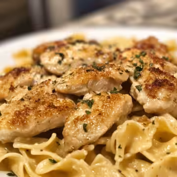 Chicken With Buttered Noodles taken with iphone 15 pro max --iw 2 --ar 4:5 --v 6.1 --raw