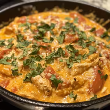 Comforting Cheesy Rotel Chicken taken with iphone 15 pro max --iw 2 --ar 4:5 --v 6.1 --raw