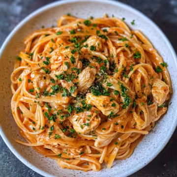 Cowboy Butter Chicken Linguine Bold Buttery And Bursting With Flavor taken with iphone 15 pro max --iw 2 --ar 4:5 --v 6.1 --raw