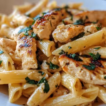 Crac Chicken Penne taken with iphone 15 pro max --iw 2 --ar 4:5 --v 6.1 --raw