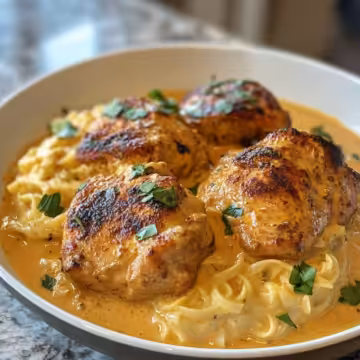 Creamy Paprika Chicken taken with iphone 15 pro max --iw 2 --ar 4:5 --v 6.1 --raw