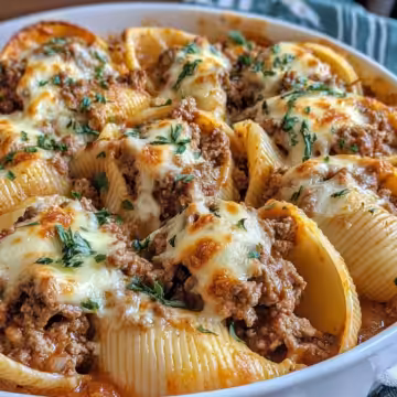 Creamy Ricotta Beef Stuffed Shells Pasta Recipe taken with iphone 15 pro max --iw 2 --ar 4:5 --v 6.1 --raw