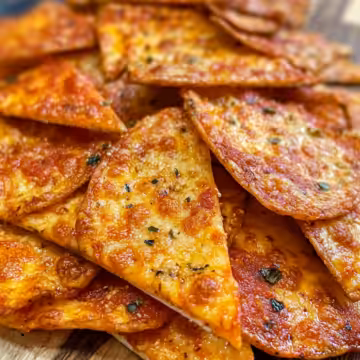 Crispy Pizza Chips taken with iphone 15 pro max --iw 2 --ar 4:5 --v 6.1 --raw