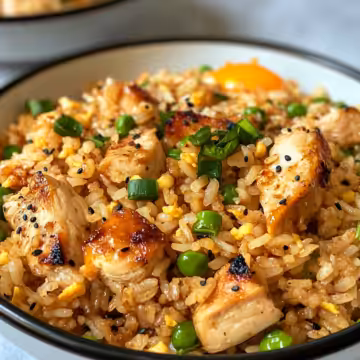 Easy Japanese Bbq Chicken Fried Rice Recipe taken with iphone 15 pro max --iw 2 --ar 4:5 --v 6.1 --raw