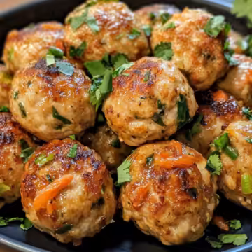 Easy Thai Baked Chicken Meatballs taken with iphone 15 pro max --iw 2 --ar 4:5 --v 6.1 --raw