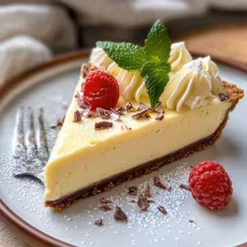 Elegant White Chocolate Mousse Tart A Beginner Friendly Guide To A Luxurious Dessert taken with iphone 15 pro max --iw 2 --ar 4:5 --v 6.1 --raw