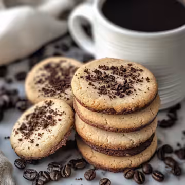 Espresso Shortbread Cookies taken with iphone 15 pro max --iw 2 --ar 4:5 --v 6.1 --raw