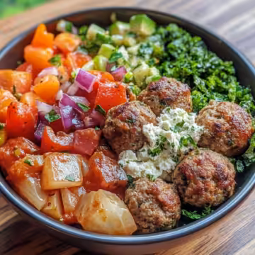 Greek Meatball Bowl Recipe taken with iphone 15 pro max --iw 2 --ar 4:5 --v 6.1 --raw