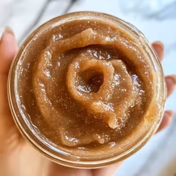 Healthy Homemade Apple Butter taken with iphone 15 pro max --iw 2 --ar 4:5 --v 6.1 --raw