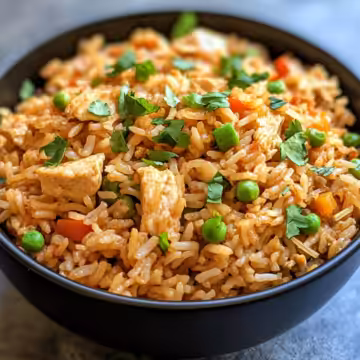 Instant Pot Chicken Fried Rice taken with iphone 15 pro max --iw 2 --ar 4:5 --v 6.1 --raw