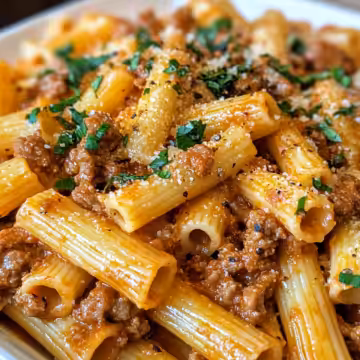 Italian Sausage Rigatoni Recipe taken with iphone 15 pro max --iw 2 --ar 4:5 --v 6.1 --raw