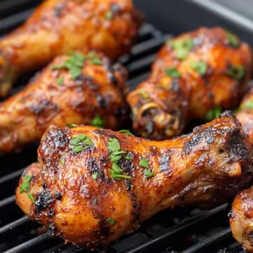 Kalbi Chicken Legs In Air Fryer taken with iphone 15 pro max --iw 2 --ar 4:5 --v 6.1 --raw