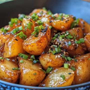 Korean Braised Potatoes taken with iphone 15 pro max --iw 2 --ar 4:5 --v 6.1 --raw