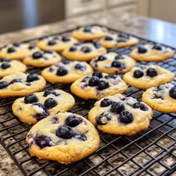 Lemon Blueberry Cheesecake Cookies taken with iphone 15 pro max --iw 2 --ar 4:5 --v 6.1 --raw