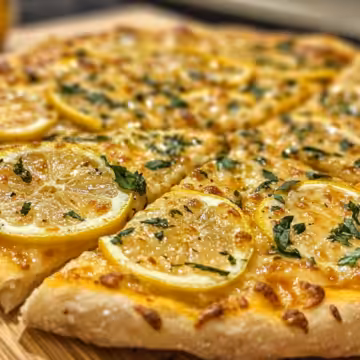 Lemon Pizza Recipe Zesty Twist On Traditional taken with iphone 15 pro max --iw 2 --ar 4:5 --v 6.1 --raw