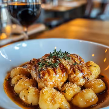 Marry Me Chicken And Gnocchi taken with iphone 15 pro max --iw 2 --ar 4:5 --v 6.1 --raw