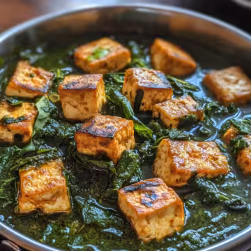 Palak Tofu taken with iphone 15 pro max --iw 2 --ar 4:5 --v 6.1 --raw