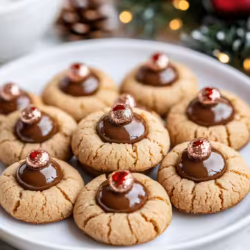 Peanut Butter Blossoms Recipe Classic Christmas Cookies With A Perfect Sweet Amp Salty Twist taken with iphone 15 pro max --iw 2 --ar 4:5 --v 6.1 --raw