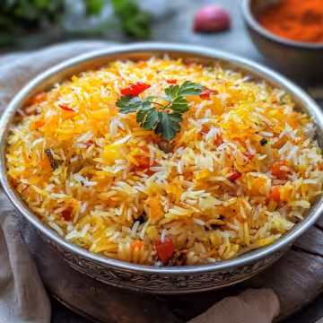 Persian Jeweled Rice Recipe Delightful Flavorful Dish taken with iphone 15 pro max --iw 2 --ar 4:5 --v 6.1 --raw
