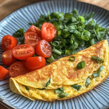 Quick Vegan Tofu Omelette taken with iphone 15 pro max --iw 2 --ar 4:5 --v 6.1 --raw