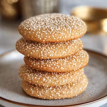 Sesame Honey Cookies taken with iphone 15 pro max --iw 2 --ar 4:5 --v 6.1 --raw