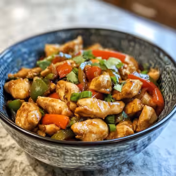 Spicy Jalapeno Chicken Stir Fry taken with iphone 15 pro max --iw 2 --ar 4:5 --v 6.1 --raw